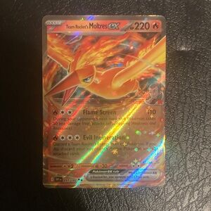 Pokemon Team Rocket's Holographic Moltres EX 1st Edition Rare